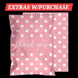 NWT - 15ct. 14.5x19 Polymailers Bonus: Random Thank You Cards/Stickers